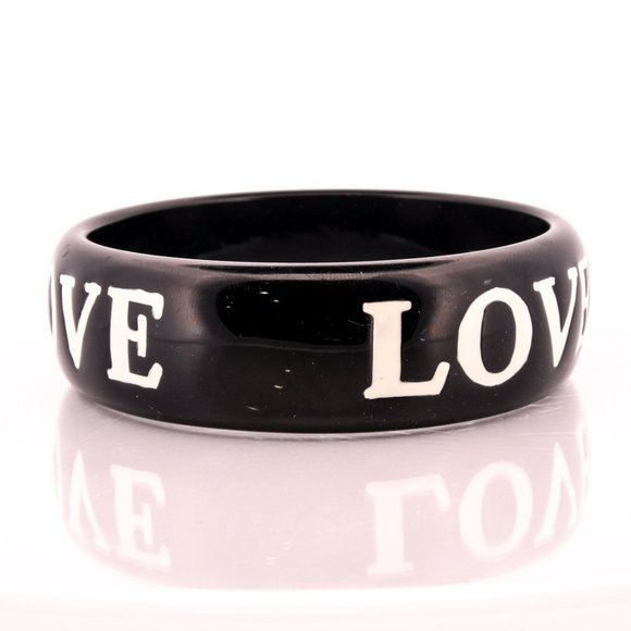 LOVE Black Cuff Bracelet - Picture 8 of 8